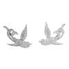 Vintage Birds of Paradise Earstuds, Circa 1950 – Joyful Elegance in Diamonds and Platinum